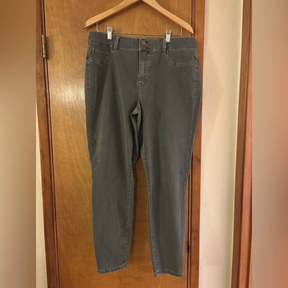 Maurices Forest Green Straight Leg Jeans